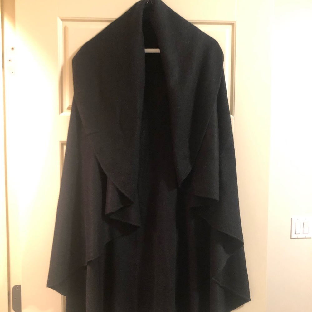 Long draped sweater vest